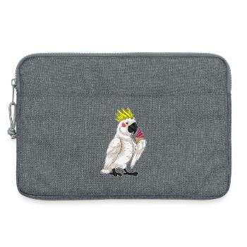 Parrot Waffle Ice Cream - Laptop bag 13" - heather grey - Front