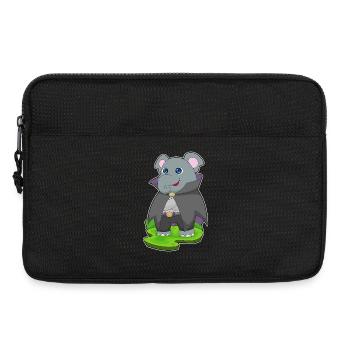 Éléphant Halloween Vampire - Sacoche pour ordinateur portable 13 pouces - noir - Devant