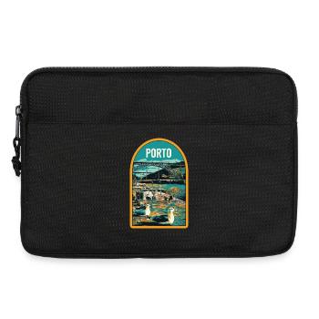 Porto, Douro & Ponte D. Luis: Illustration - Laptoptasche 13" - Schwarz - Vorne