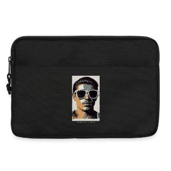 Hipsters cool - Sacoche pour ordinateur portable 13 pouces - noir - Devant