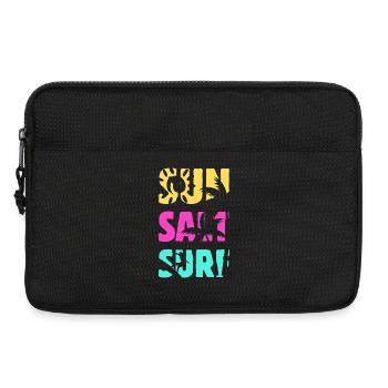 Été de surf salé au soleil - Sacoche pour ordinateur portable 13 pouces - noir - Devant