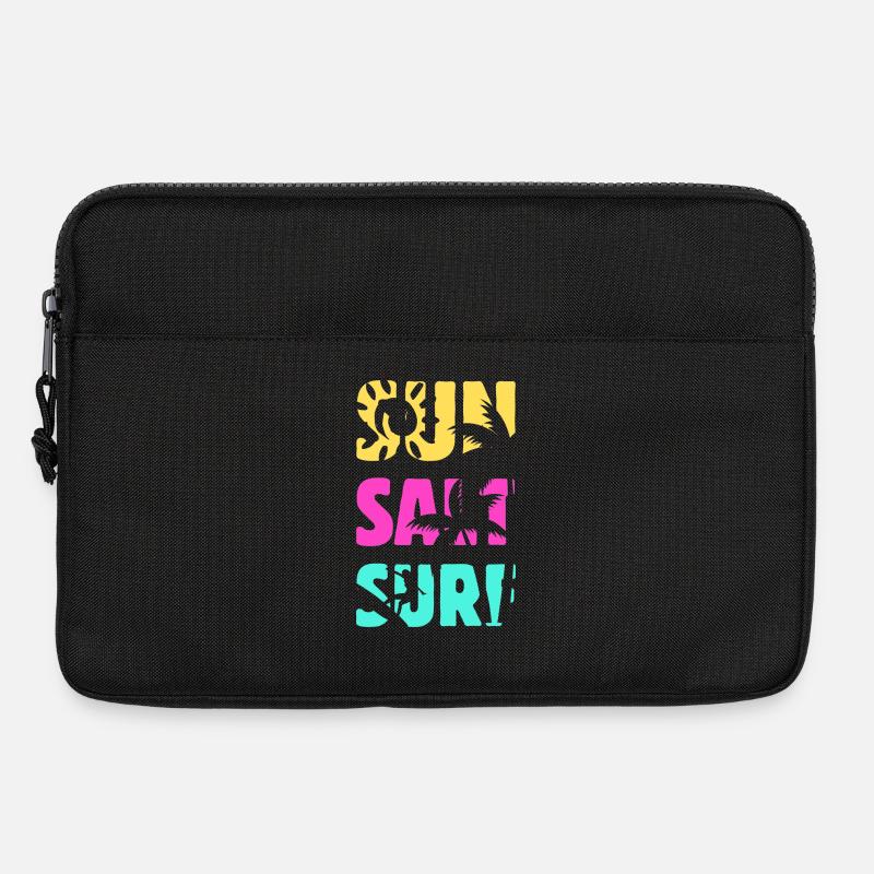 Sun Salt Surf Sommer - Laptoptasche 13" - Schwarz