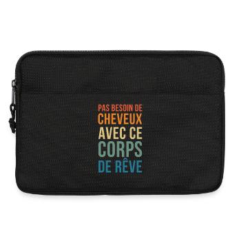keine Notwendigkeit für Haare in diesem Traumkörper - Laptoptasche 13" - Schwarz - Vorne
