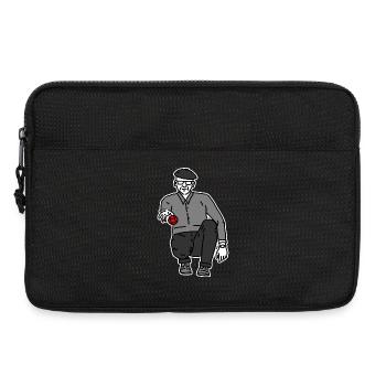 Petanque Spieler Rechtshänder - Laptoptasche 13" - Schwarz - Vorne