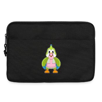 Perroquet flamant rose - Sacoche pour ordinateur portable 13 pouces - noir - Devant