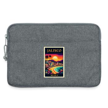 Jalisco Mexico sunset design - Laptop bag 13" - heather grey - Front