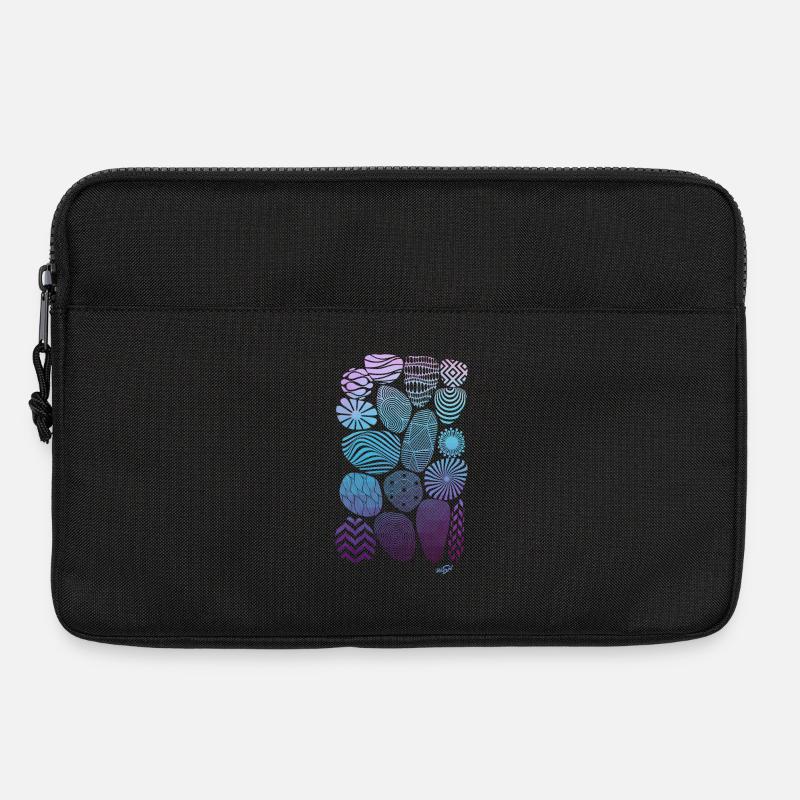 Steine - Laptoptasche 13" - Schwarz