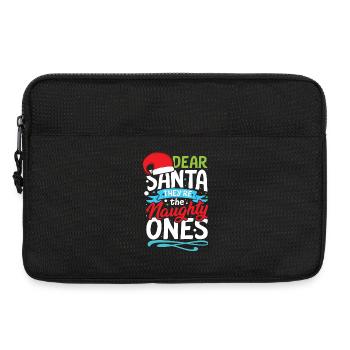 Dear santa they re the naughty ones - Laptoptasche 13" - Schwarz - Vorne