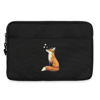 Fuchs mit Sternen - Laptoptasche 13" - Schwarz - Vorne