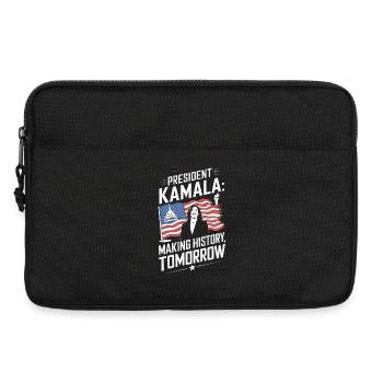 PRESEDENT KAMALA MAKING HISTORY TOMORROW - Laptop bag 13" - black - Front