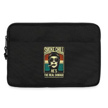 Smoke Chill Er ist der wahre Schaden - Laptoptasche 13" - Schwarz - Vorne
