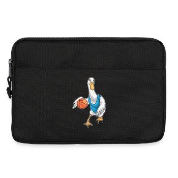 Canard Basketteur Joueur Basketball - Sacoche pour ordinateur portable 13 pouces - noir - Devant