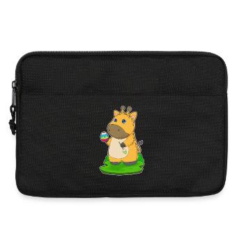 Giraffe Ostern Malen - Laptoptasche 13" - Schwarz - Vorne