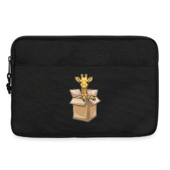 Giraffe Karton - Laptoptasche 13" - Schwarz - Vorne