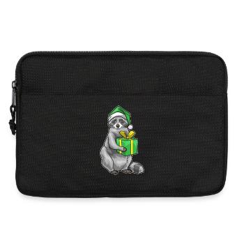 Forfait Noël raton laveur - Sacoche pour ordinateur portable 13 pouces - noir - Devant
