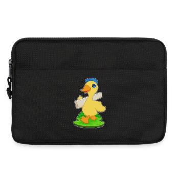 Artisanat du bois du charpentier de canard - Sacoche pour ordinateur portable 13 pouces - noir - Devant