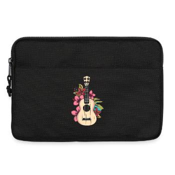 Ukulele Cartoon - Laptoptasche 13" - Schwarz - Vorne