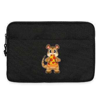 Erdmännchen Pizza - Laptoptasche 13" - Schwarz - Vorne