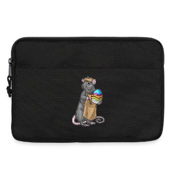 Coloriage de Pâques du Rat - Sacoche pour ordinateur portable 13 pouces - noir - Devant