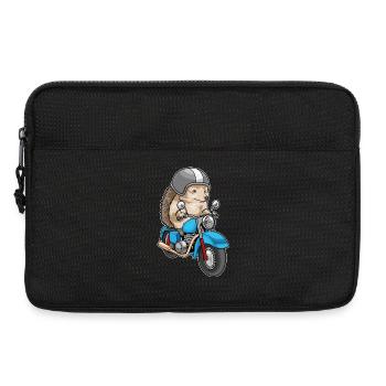 Moto hérisson - Sacoche pour ordinateur portable 13 pouces - noir - Devant