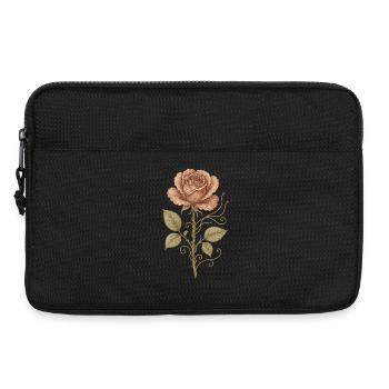 Rose Rouge Vintage - Sacoche pour ordinateur portable 13 pouces - noir - Devant