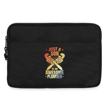 Fils d’un plombier - Sacoche pour ordinateur portable 13 pouces - noir - Devant