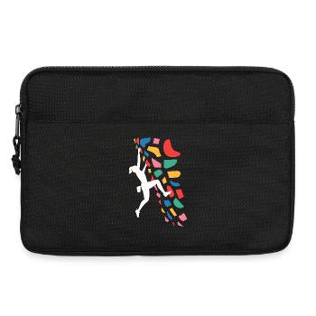 Bouldering Climber Colorful Holds - Laptop bag 13" - black - Front