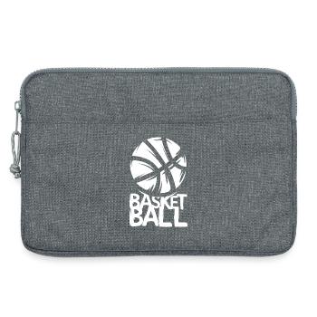 Basketball Graphics – Sports Design - Laptop bag 13" - heather grey - Front