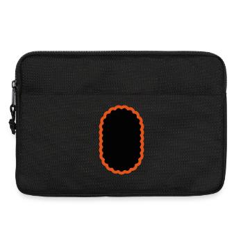 Patch vélo ovale, vélo patch vélo - Sacoche pour ordinateur portable 13 pouces - noir - Devant