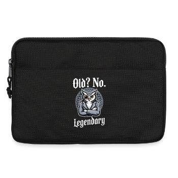 Alter Kein legendärer Eulen-Geburtstag - Laptoptasche 13" - Schwarz - Vorne