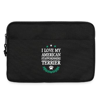 Terrier américain Staffordshire - Sacoche pour ordinateur portable 13 pouces - noir - Devant