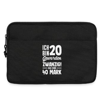 Lustiges Geschenk Zum 20. Geburtstag - Laptoptasche 13" - Schwarz - Vorne