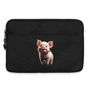Pig Domestic Pig Sow Pigs Love Piggy - Laptop bag 13" - black - Front