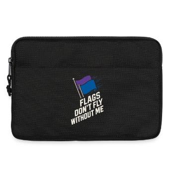Colorguard Captain Marching Band Flag Twirl Team - Laptop bag 13" - black - Front