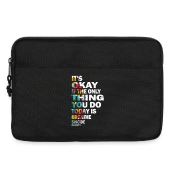 Es ist in Ordnung, wenn das Einzige, was der Atem ist, ist - Laptoptasche 13" - Schwarz - Vorne