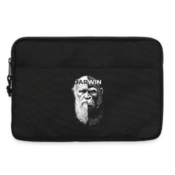 Darwin Gorilla Split Portrait Design - Laptoptasche 13" - Schwarz - Vorne
