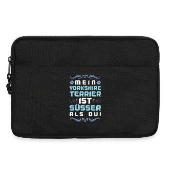 Dicton de chien Yorkshire Terrier - Sacoche pour ordinateur portable 13 pouces - noir - Devant