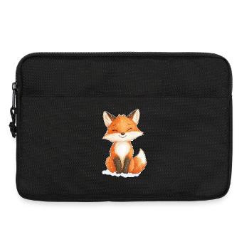 Fuchs Wintermotiv - Laptoptasche 13" - Schwarz - Vorne