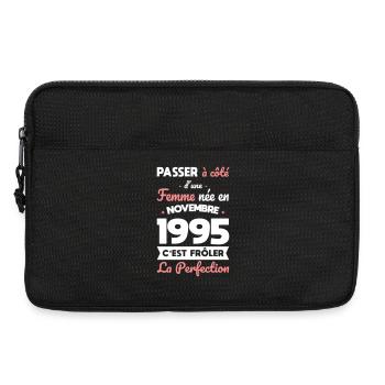 30th Birthday - Born in November 1995 - Laptop bag 13" - black - Front
