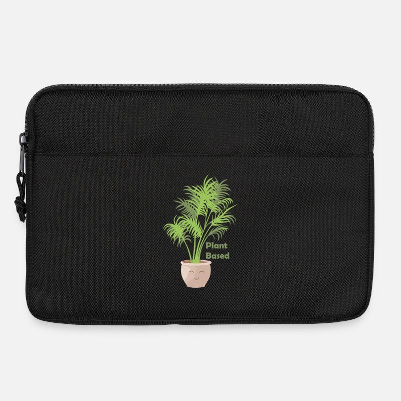 Plant Based – Kawaii Farn Shirt/Pullover - Laptoptasche 13" - Schwarz