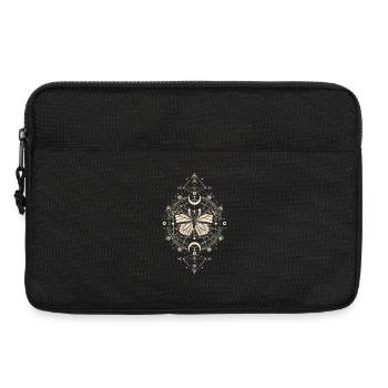 Astronomie - Mystique Papillon Monarque Phase Lune - Sacoche pour ordinateur portable 13 pouces - noir - Devant