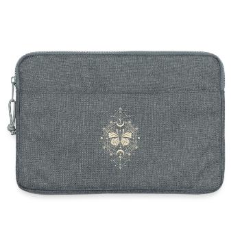 Astronomie - Mystique Papillon Monarque Phase Lune - Sacoche pour ordinateur portable 13 pouces - gris chiné - Devant