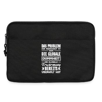 Global stupidity beats warming - Laptop bag 13" - black - Front