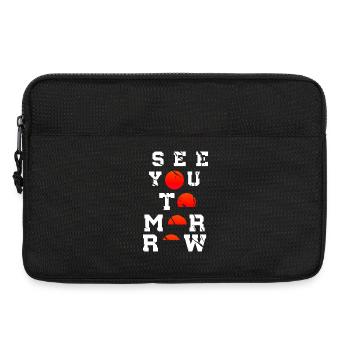See You Tomorrow Inspiration Art Chinois Tradition - Sacoche pour ordinateur portable 13 pouces - noir - Devant