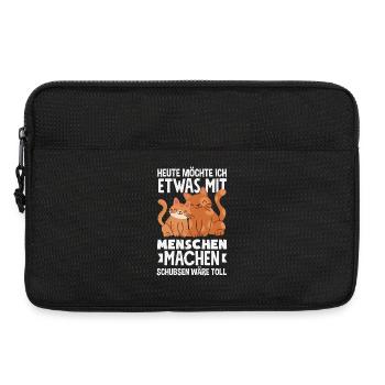 Today I want to push people - Laptop bag 13" - black - Front