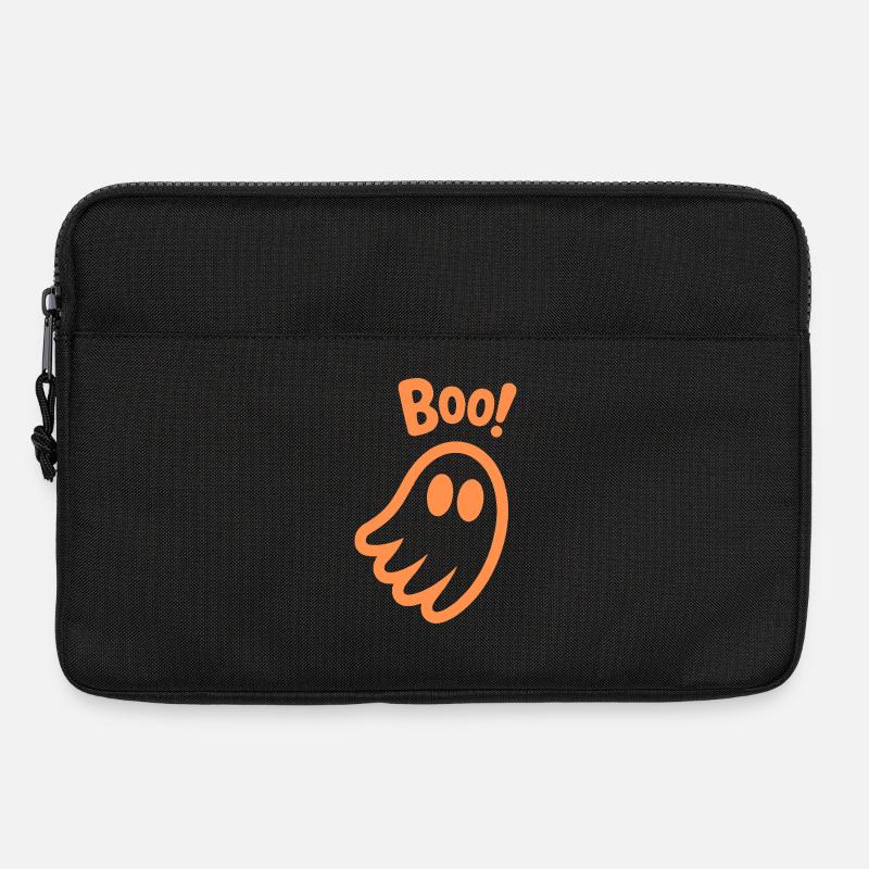 Buhruf! - Kinder süßer Geist Halloween Design - Laptoptasche 13" - Schwarz