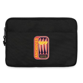 Rétro peut étiqueter l’art de l’anchois - Sacoche pour ordinateur portable 13 pouces - noir - Devant