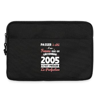 20 Year Anniversary - Born in December 2005 - Laptop bag 13" - black - Front