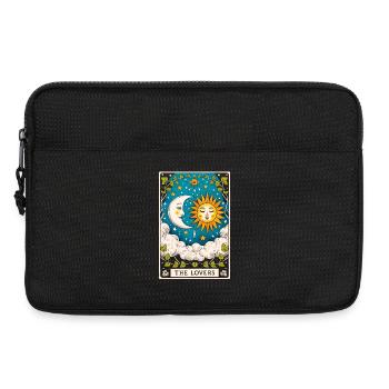 Liebhaber Tarot Sonne Mond - Laptoptasche 13" - Schwarz - Vorne