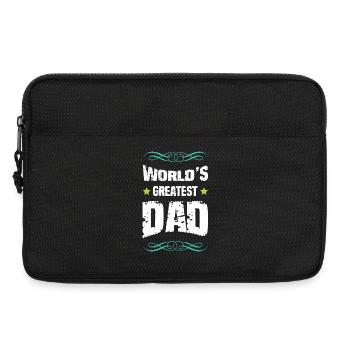 World's Best Father Capital Letters - Laptop bag 13" - black - Front